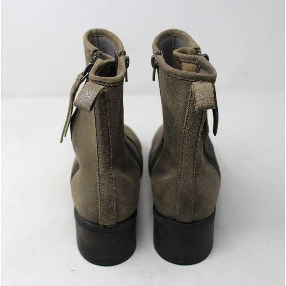 Clarks Boots Womens 8.5 M Brown Nevella Devon Side Zip Bootie Leather Heel - Picture 6 of 9